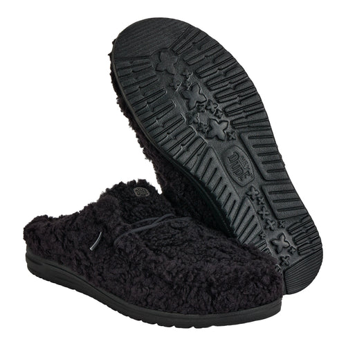 Wally Slipper - Cozy Black/Black - 3
