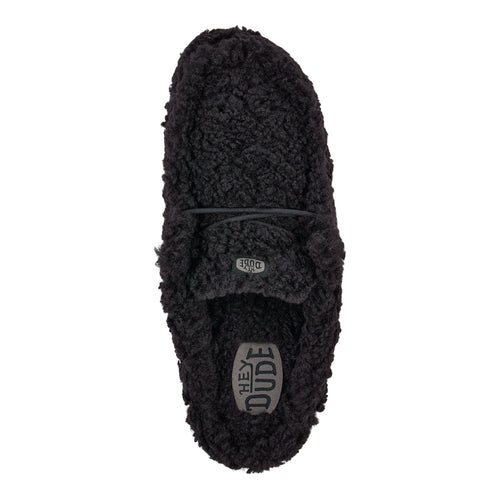 Wally Slipper - Cozy Black/Black - 6