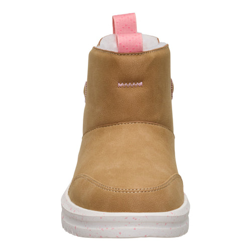 Camden Bow Boot Youth Cozy - Chestnut - 4