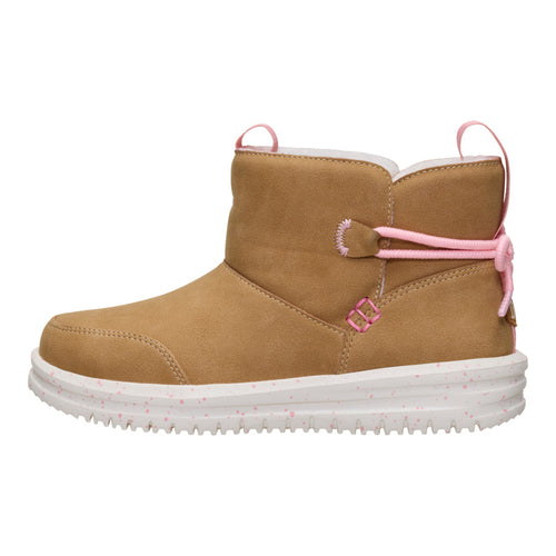 Camden Bow Boot Youth Cozy - Chestnut - 1