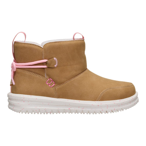 Camden Bow Boot Youth Cozy - Chestnut - 8