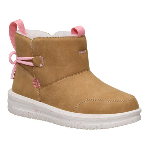 Camden Bow Boot Youth Cozy - Chestnut - 7