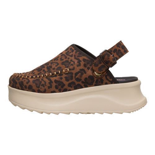 Delray Clog Suede - Brown Leopard - 1