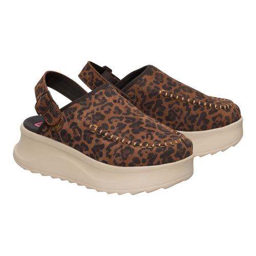 Delray Clog Suede - Brown Leopard - 3