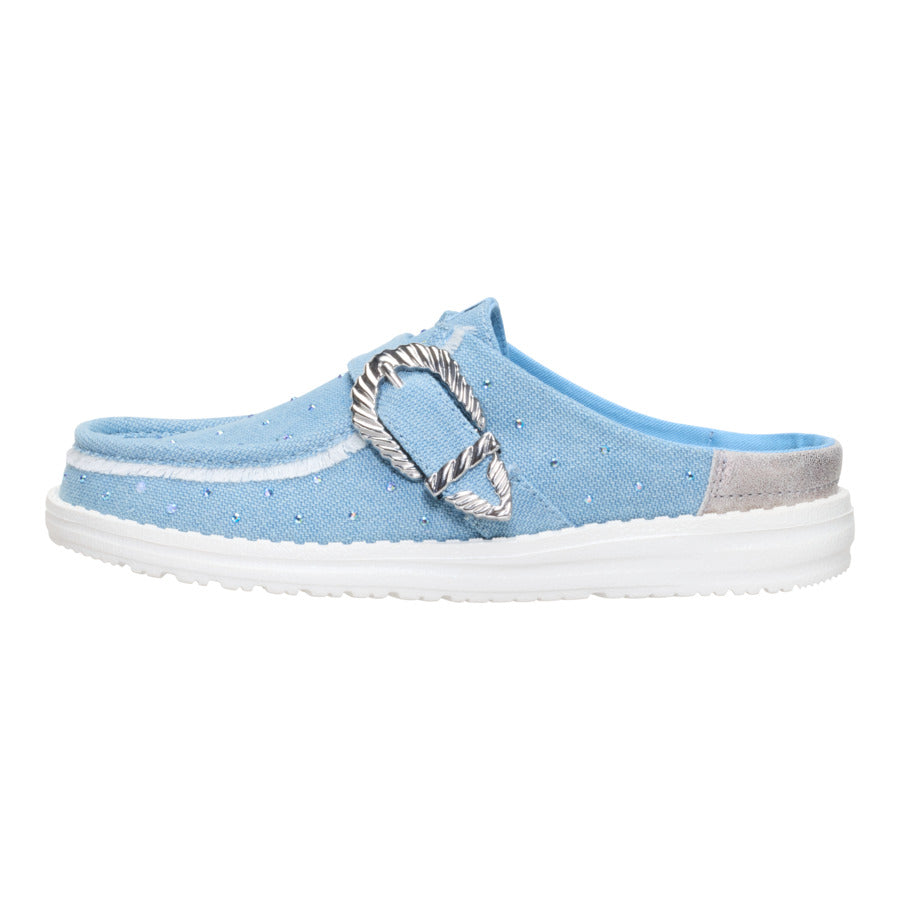 Wendy Slip Buckle Denim - Blue/Multi - 1