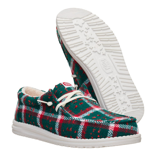 Wally Confetti Plaid Cozy - Red/Green/Multi - 4