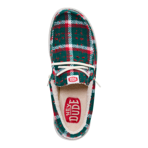 Wally Confetti Plaid Cozy - Red/Green/Multi - 7