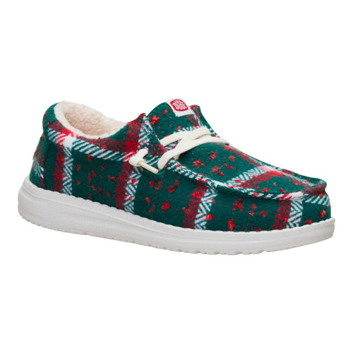Wally Youth Confetti Plaid Cozy - Red/Green/Multi - 7