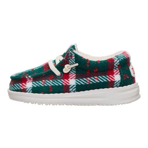 Wally Toddler Confetti Plaid Cozy - Red/Green/Multi - 1