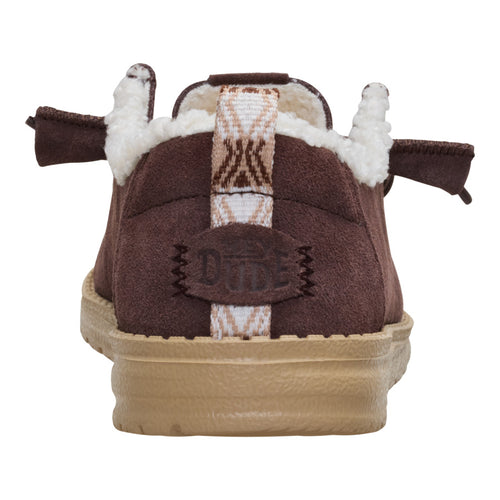 Wendy Suede Shearling - Dark Brown - 5
