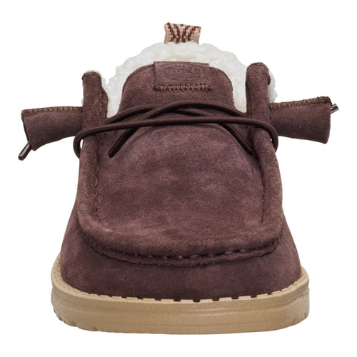 Wendy Suede Shearling - Dark Brown - 4