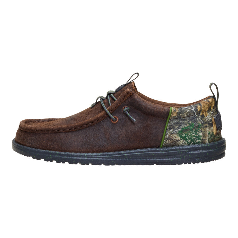 Wally Funk Realtree Edge Suede - Mole Brown/Camo - 1