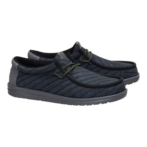 Wally Washed Quilt - Black/Grey - 2