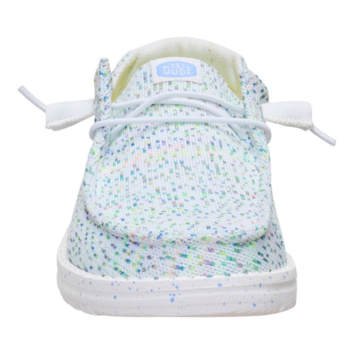 Wendy Stretch Speckle - White/Multi - 4