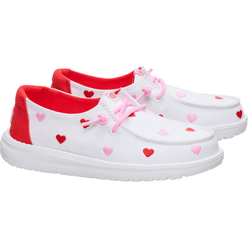 Wendy Youth Embroidered Hearts - White/Multi - 2
