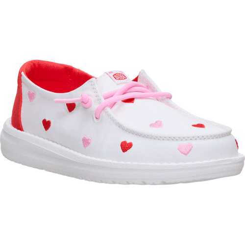 Wendy Youth Embroidered Hearts - White/Multi - 7