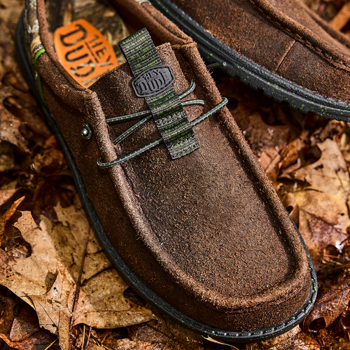 Wally Funk Realtree Edge Suede - Mole Brown/Camo - 2