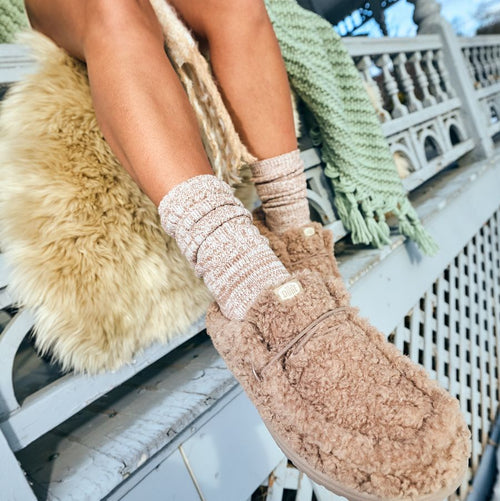Wendy Slipper - Cozy Timber Wolf - 9